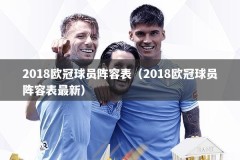 2018欧冠球员阵容表（2018欧冠球员阵容表最新）